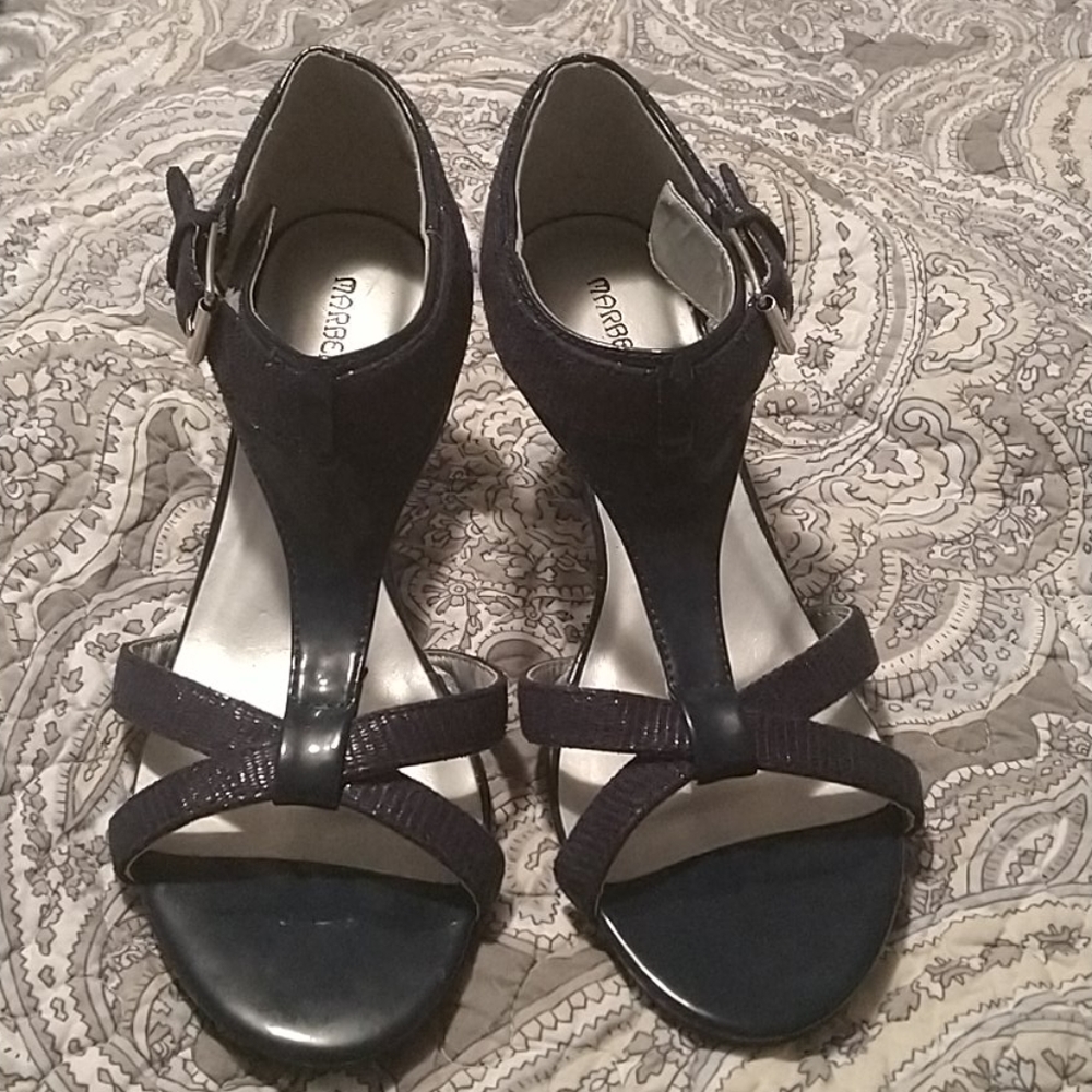 Navy Marbella Sandal